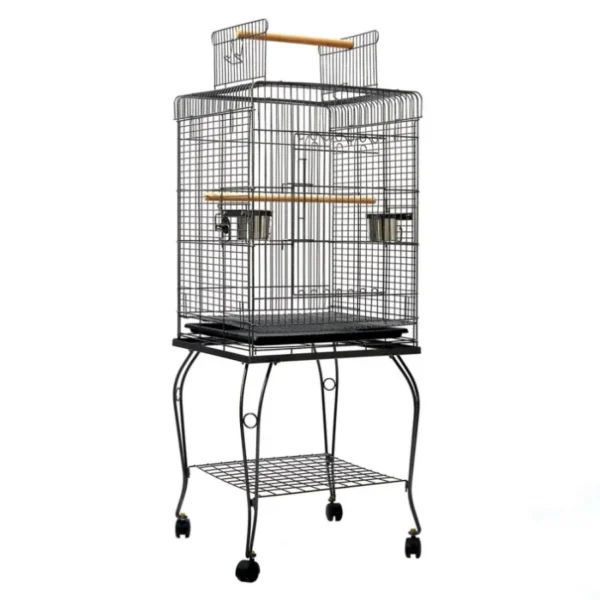 Economy Play Top Bird Cage - 20 in x 20 in x 58 in Color Platinun