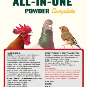 All-in-One Powder Complete for Cage Birds, Pigeons, and Backyard Chickens