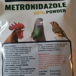 Metronidazole 20% Powder for Birds (Flagyl)