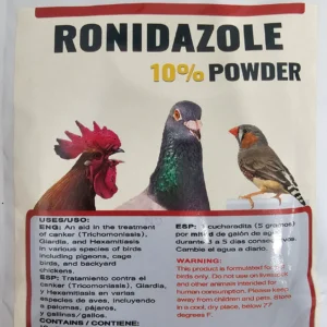 Ronidazole 10% Powder - for Cage Birds, Pigeons, & Backyard Chickens